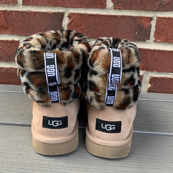 UGG Mini Fluff Quilted Animal Print Boot - Picture 4 of 13